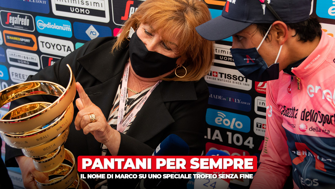 Il nome di Marco Pantani sul “Trofeo senza fine”