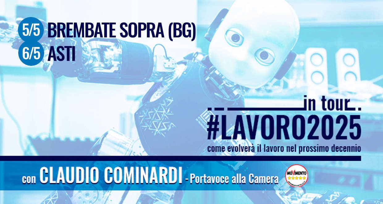 #Lavoro2025Tour: venerdì 5 Brembate (BG), sabato 6 Asti