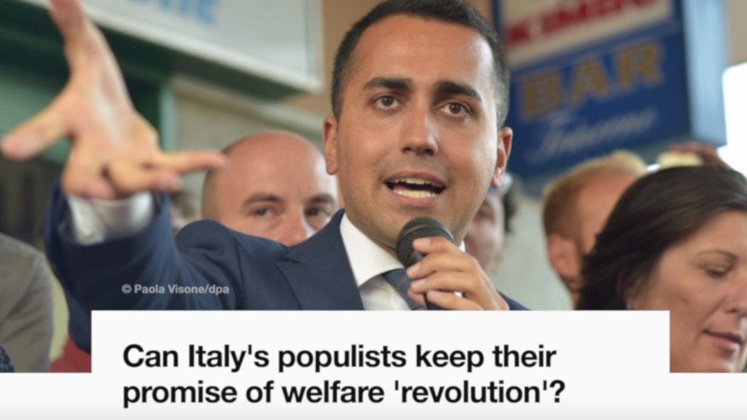 “I populisti italiani possono mantenere le loro promesse sulla rivoluzione del welfare?”
