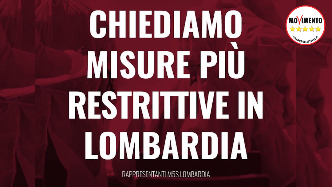 Coronavirus: chiediamo misure più restrittive in Lombardia
